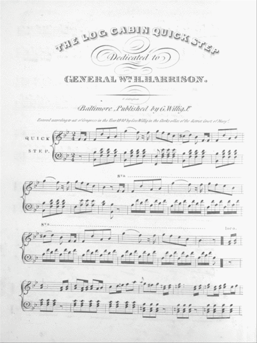 The Log Cabins Quick Step Piano Solo scores gallery preview page 2