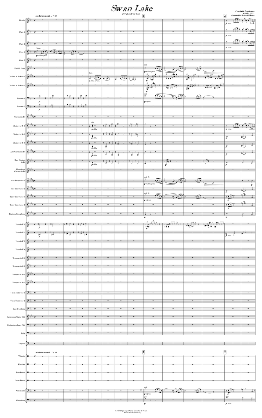Swan Lake Swan Lake Concert Band scores gallery preview page 3