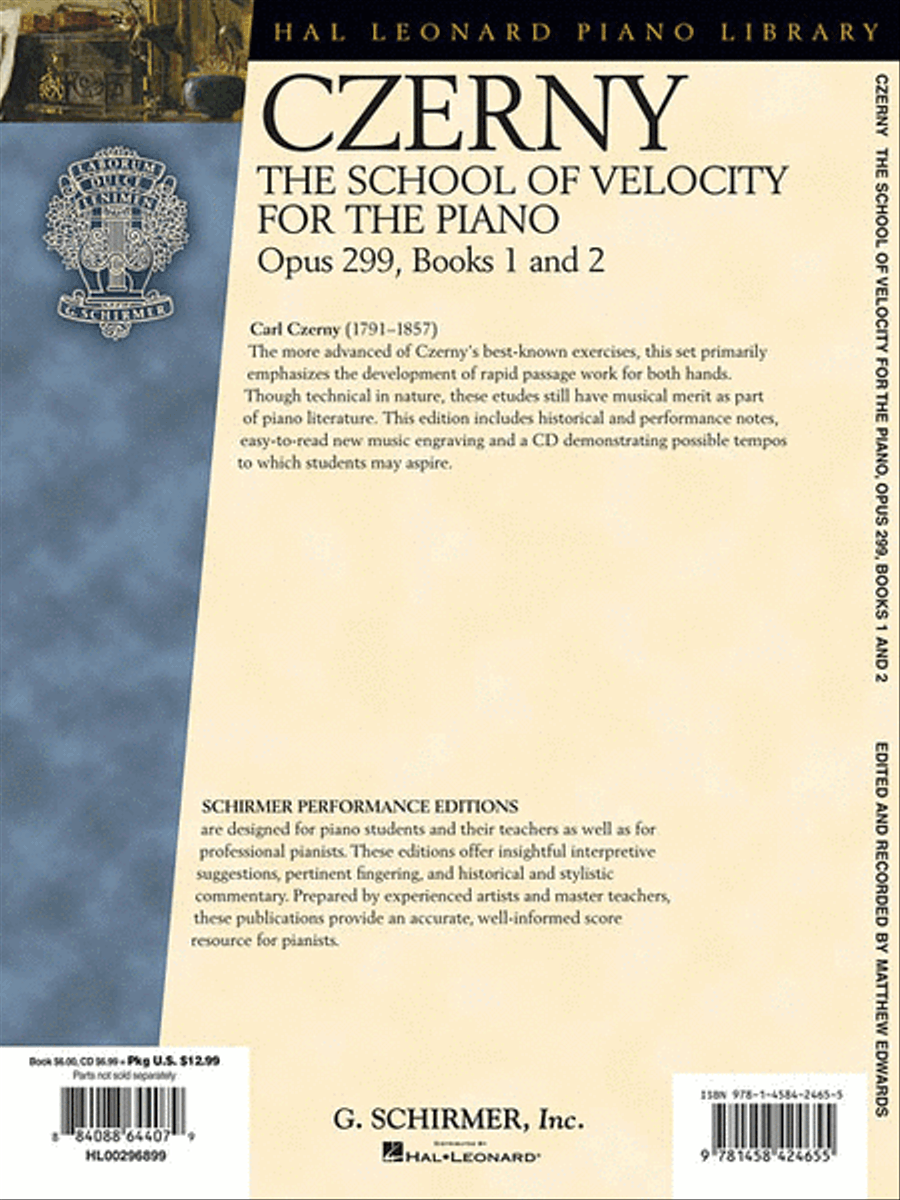 Carl Czerny – The School of Velocity for the Piano, Opus 299, Books 1 and 2 image number null