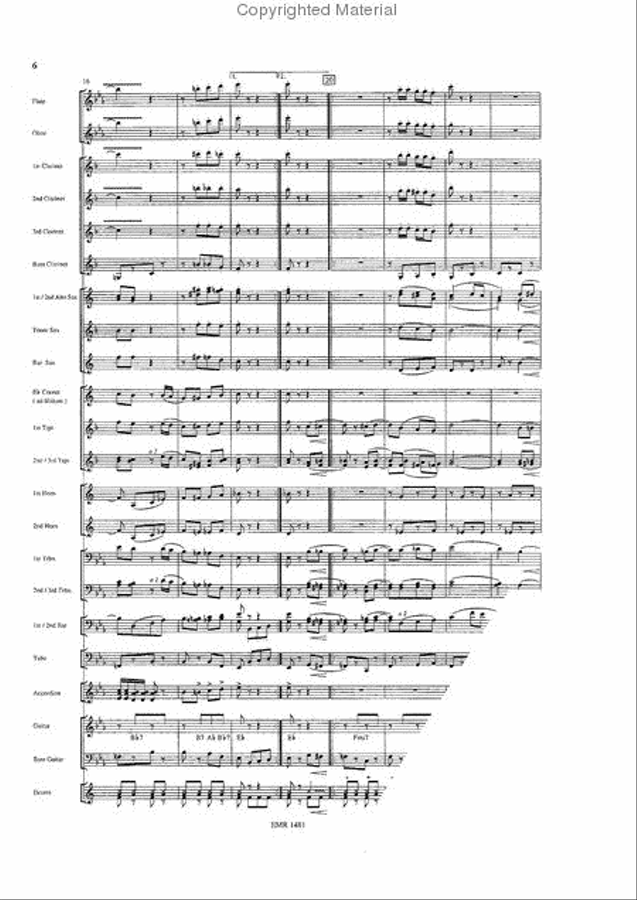 Rosamunde Concert Band scores gallery preview page 6