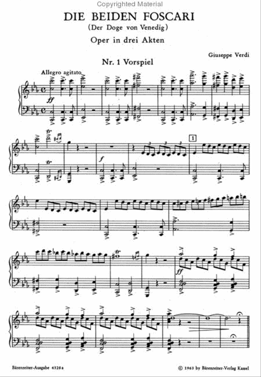 Die beiden Foscari - Der Doge von Venedig - I due Foscari TB scores gallery preview page 2