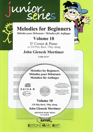Book cover for Melodies for Beginners Volume 10