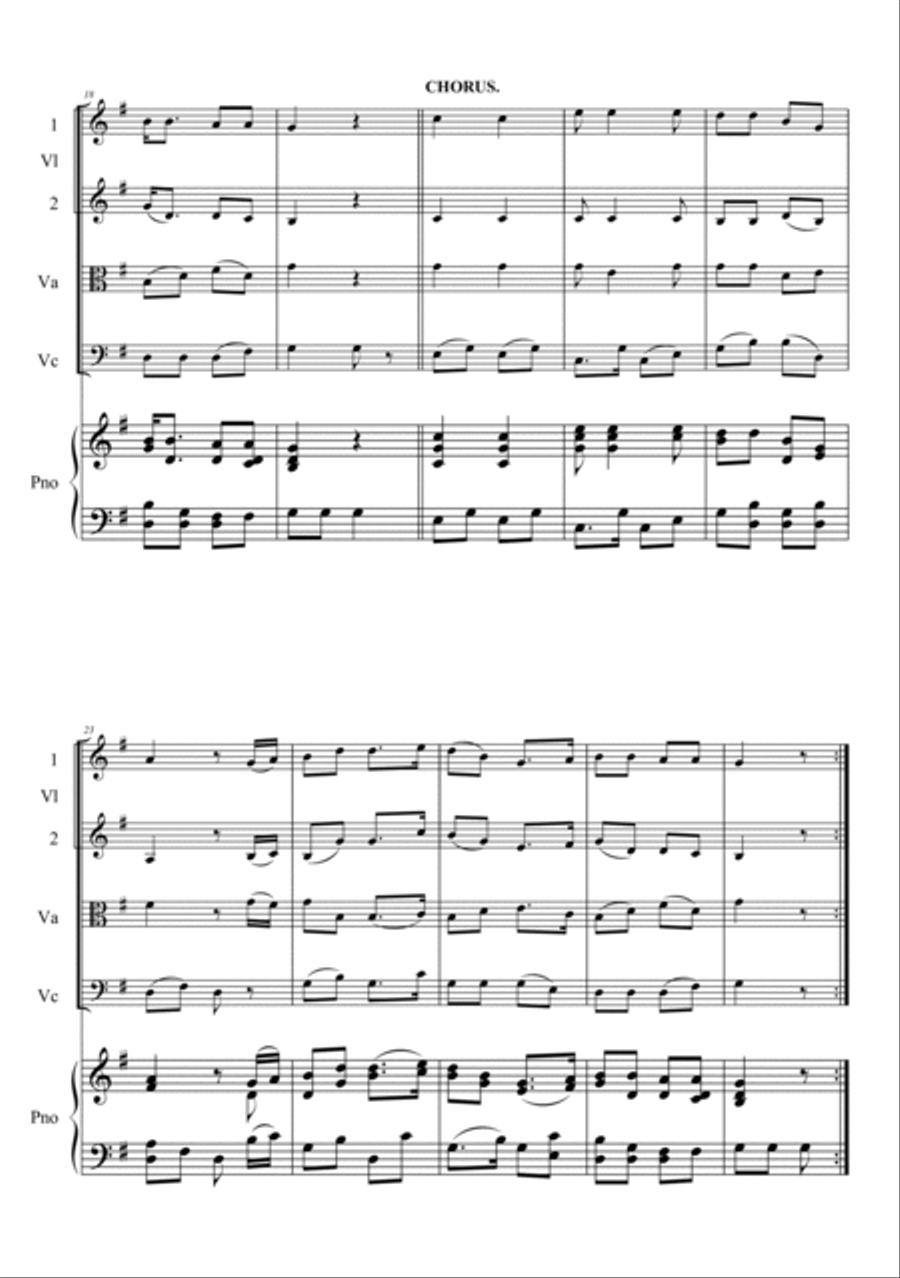 Oh! Susanna Piano Quintet scores gallery preview page 3