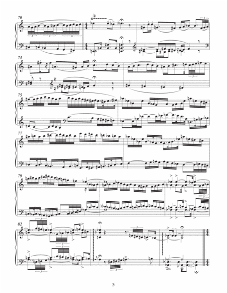 Suite for the Piano Alone Chamber Music scores gallery preview page 6