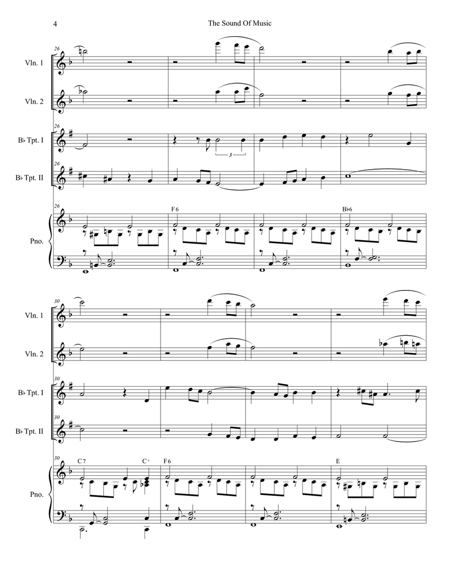 The Sound Of Music Trumpet Duet scores gallery preview page 4