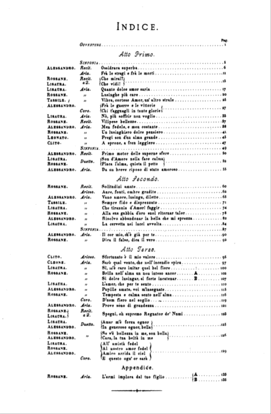 Alessandro (1726) Voice scores gallery preview page 5
