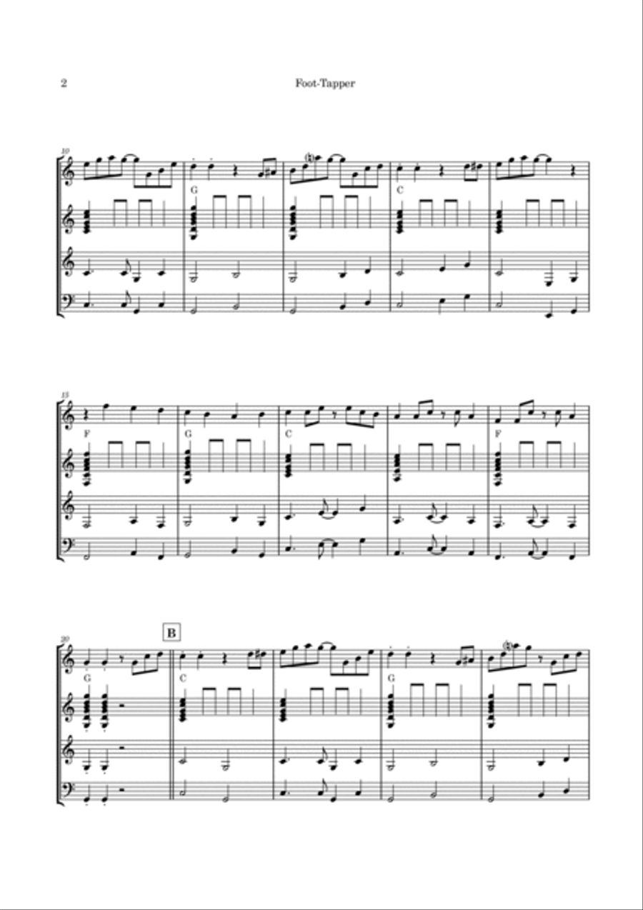 Foot Tapper Guitar Ensemble scores gallery preview page 5