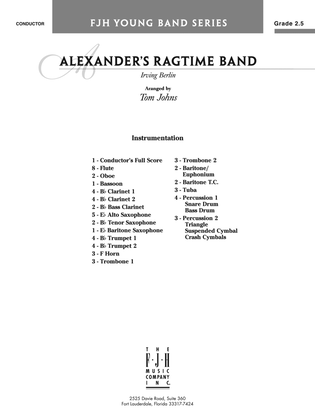 Book cover for Alexander's Ragtime Band: Score