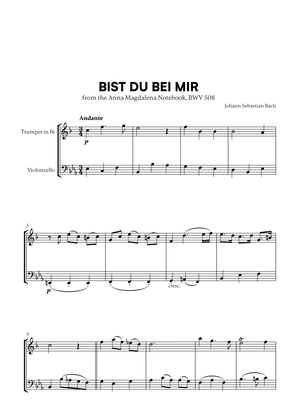 Book cover for Bist du bei Mir (BWV 508) (for Trumpet and Cello)