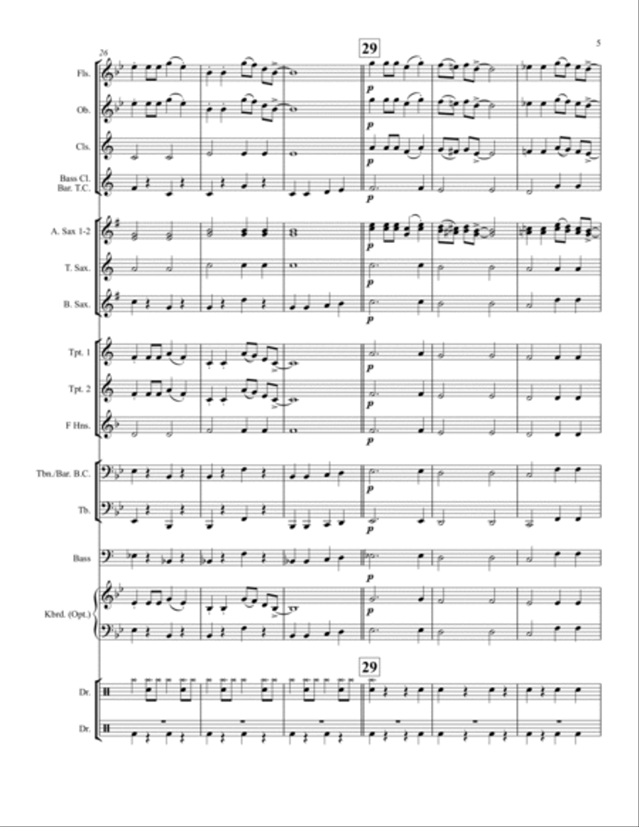 We've Got that Swing Thing Concert Band scores gallery preview page 6