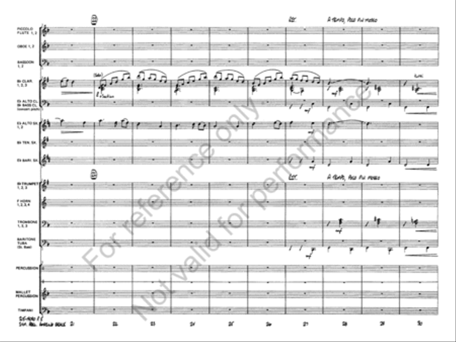Symphonic Variations on Amazing Grace Concert Band scores gallery preview page 6