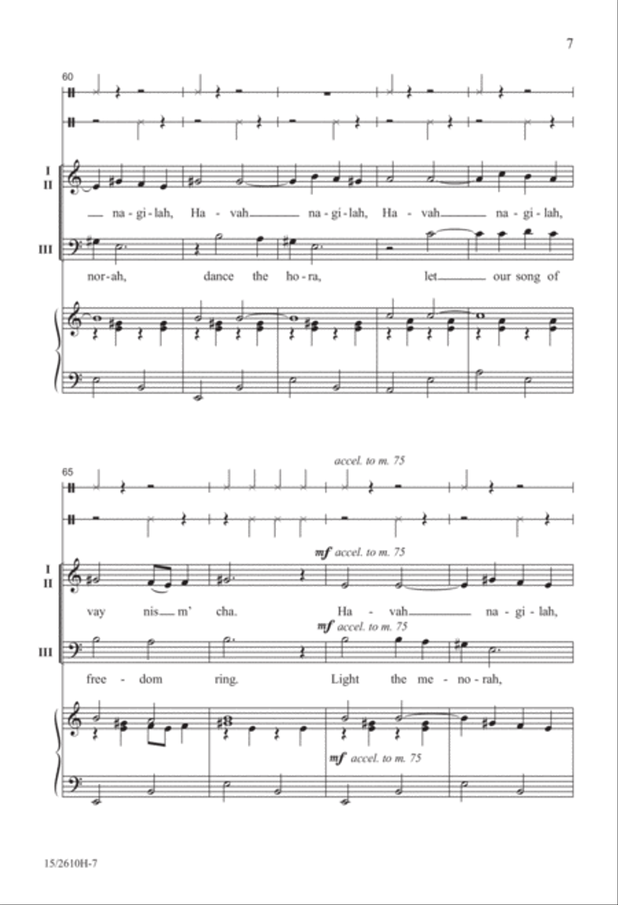Hanukkah Nagilah Hanukkah Nagilah 3-Part scores gallery preview page 8