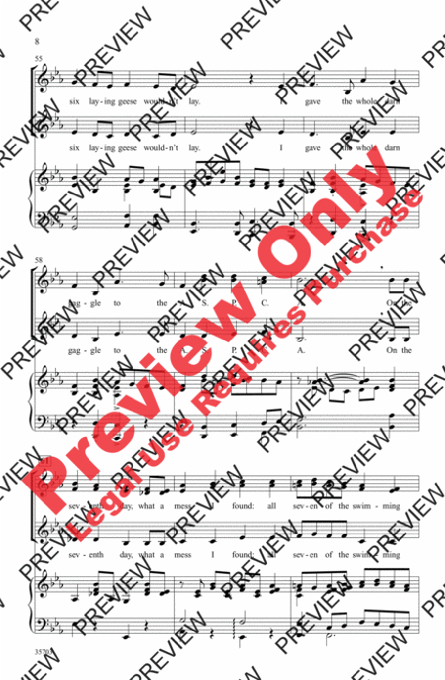 The Twelve Days After Christmas Women's Choir scores gallery preview page 8
