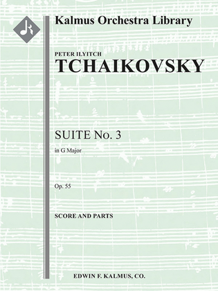 Book cover for Suite No. 3 in G, Op. 55
