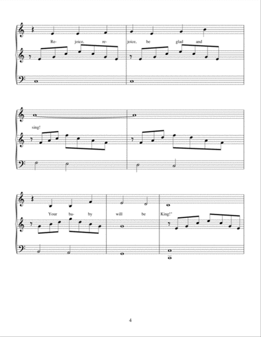 Call Him Emmanuel (Mary's Song) Unison Choir scores gallery preview page 4