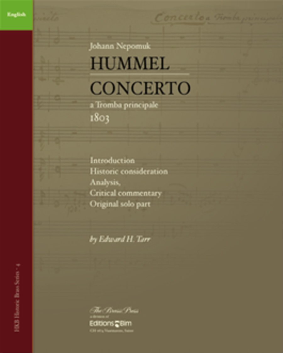 J.N. Hummel, Concerto a Tromba principale (1803) Trumpet Solo scores gallery preview page 1