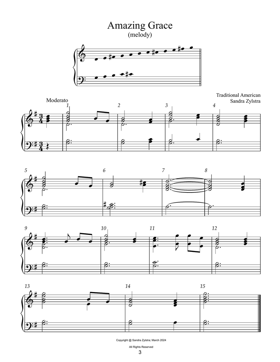 Easy Handbell Hymns (2 octave handbells) 2-Octaves scores gallery preview page 6