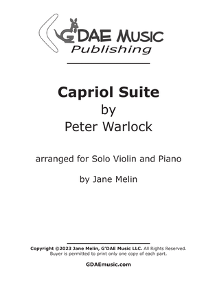 Warlock - Capriol Suite for Violin and Piano