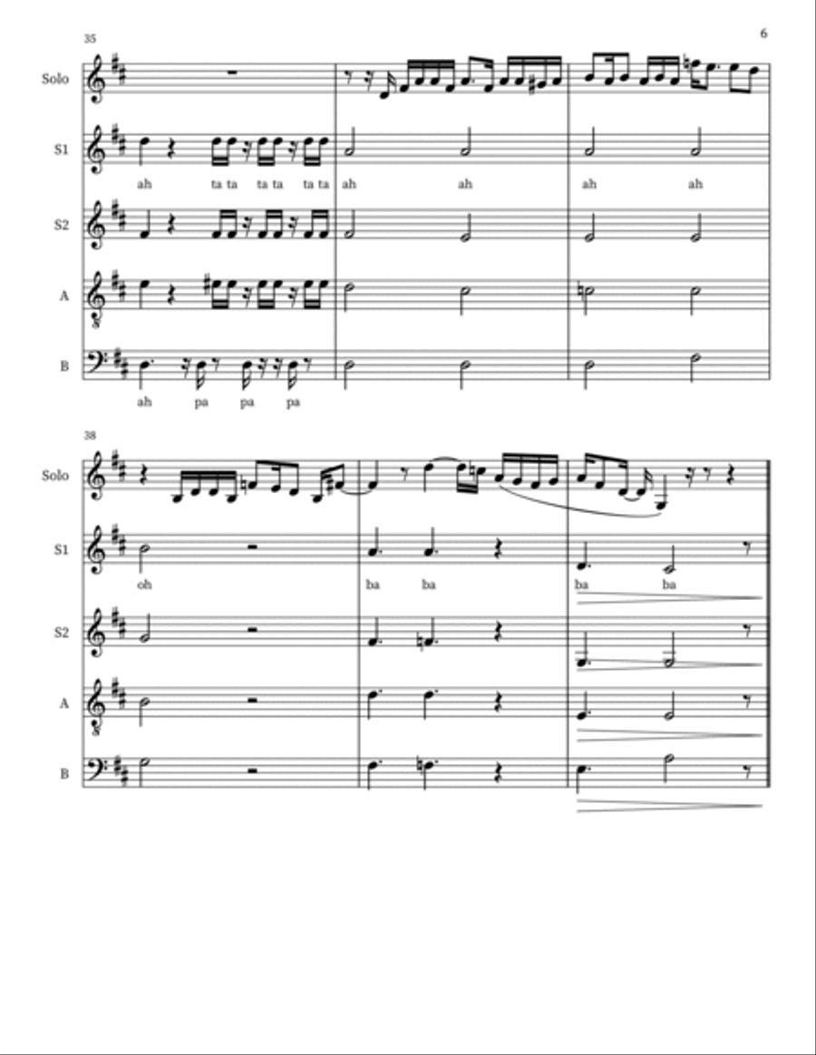 Maybe I'm Amazed 4-Part scores gallery preview page 6