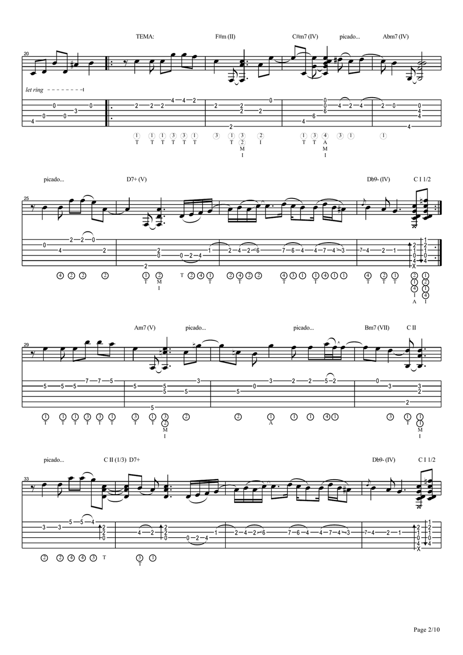 Vicente Amigo - Paseo de Gracia - 7 - Paseo de Gracia Acoustic Guitar scores gallery preview page 2