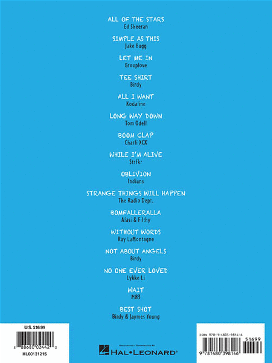 The Fault in Our Stars Piano, Vocal, Guitar scores gallery preview page 2