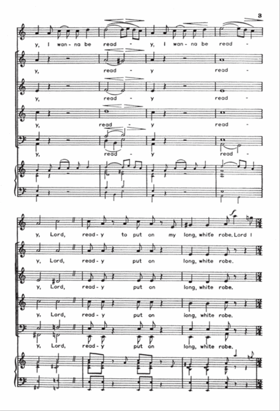 I Wanna be Ready 4-Part scores gallery preview page 2
