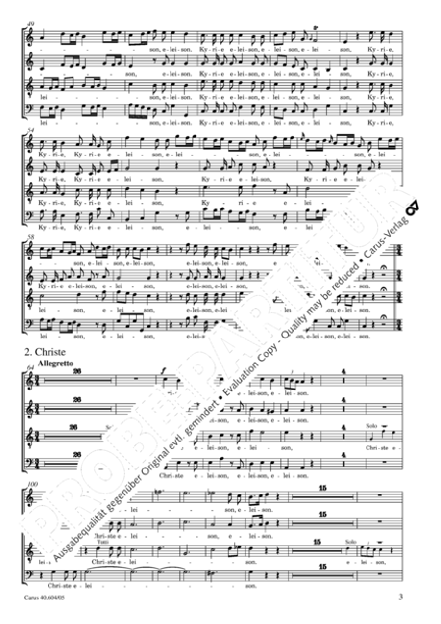 Grosse Mariazeller Messe in C 4-Part scores gallery preview page 4
