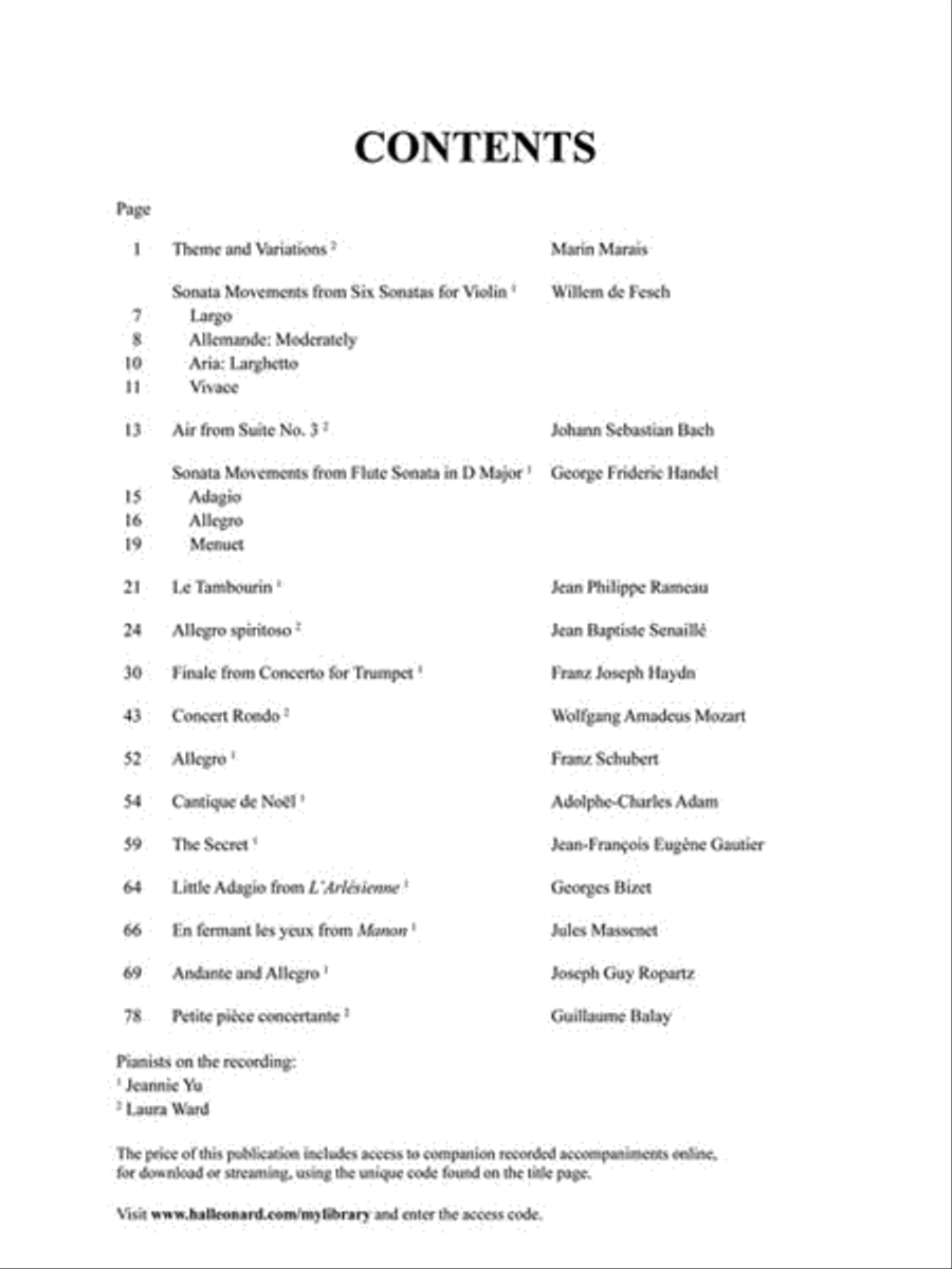 Solos for the Trumpet Player Trumpet Solo scores gallery preview page 3