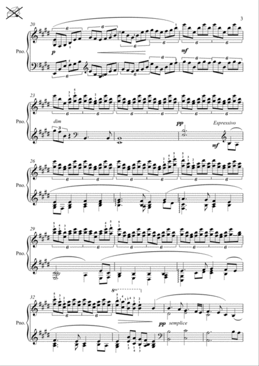 Honour of Peveril Piano Solo scores gallery preview page 3