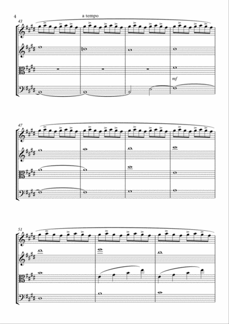 Soluciones String Quartet scores gallery preview page 4