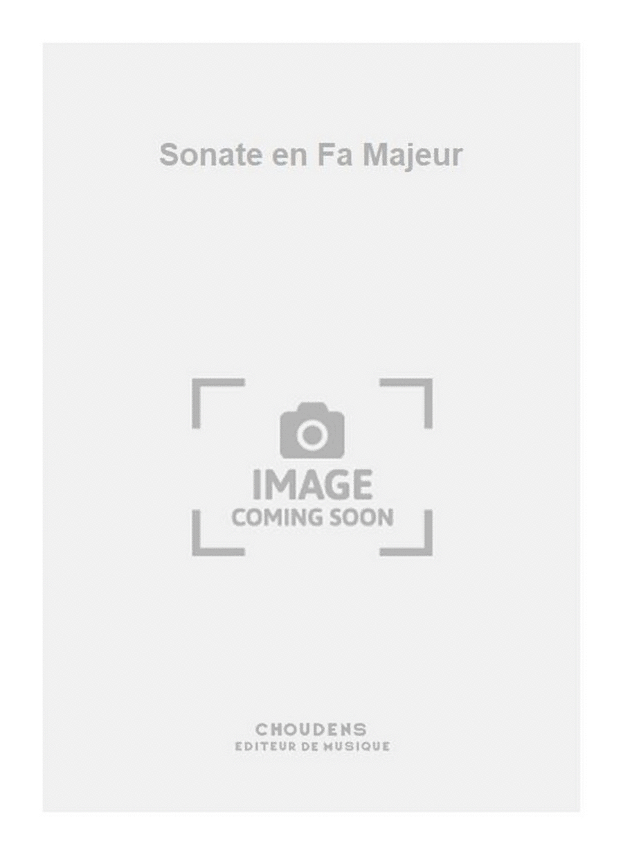 Sonate en Fa Majeur Horn scores gallery preview page 1