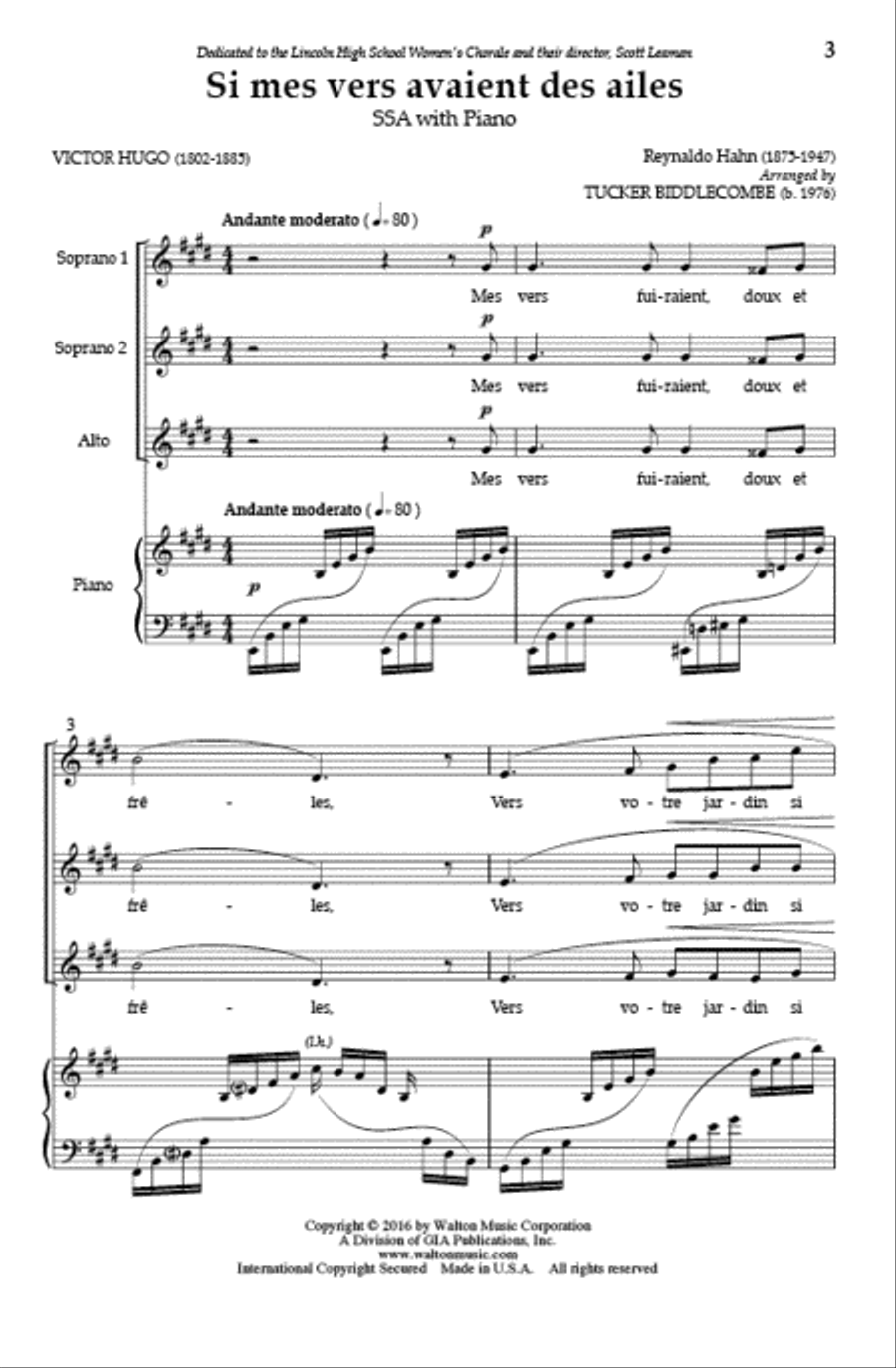 Si mes vers avaient des ailes SSA scores gallery preview page 2