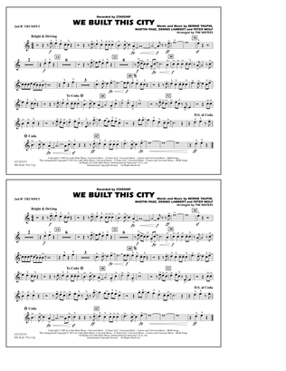 Book cover for We Built This City - 2nd Bb Trumpet