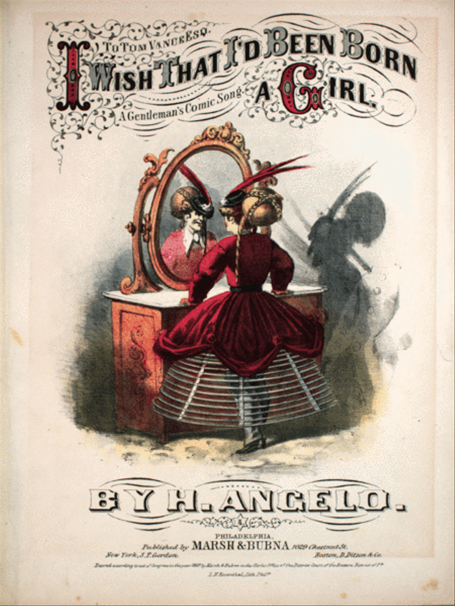 I Wish That I'd Been Born A Girl. A Gentleman's Comic Song Voice scores gallery preview page 1