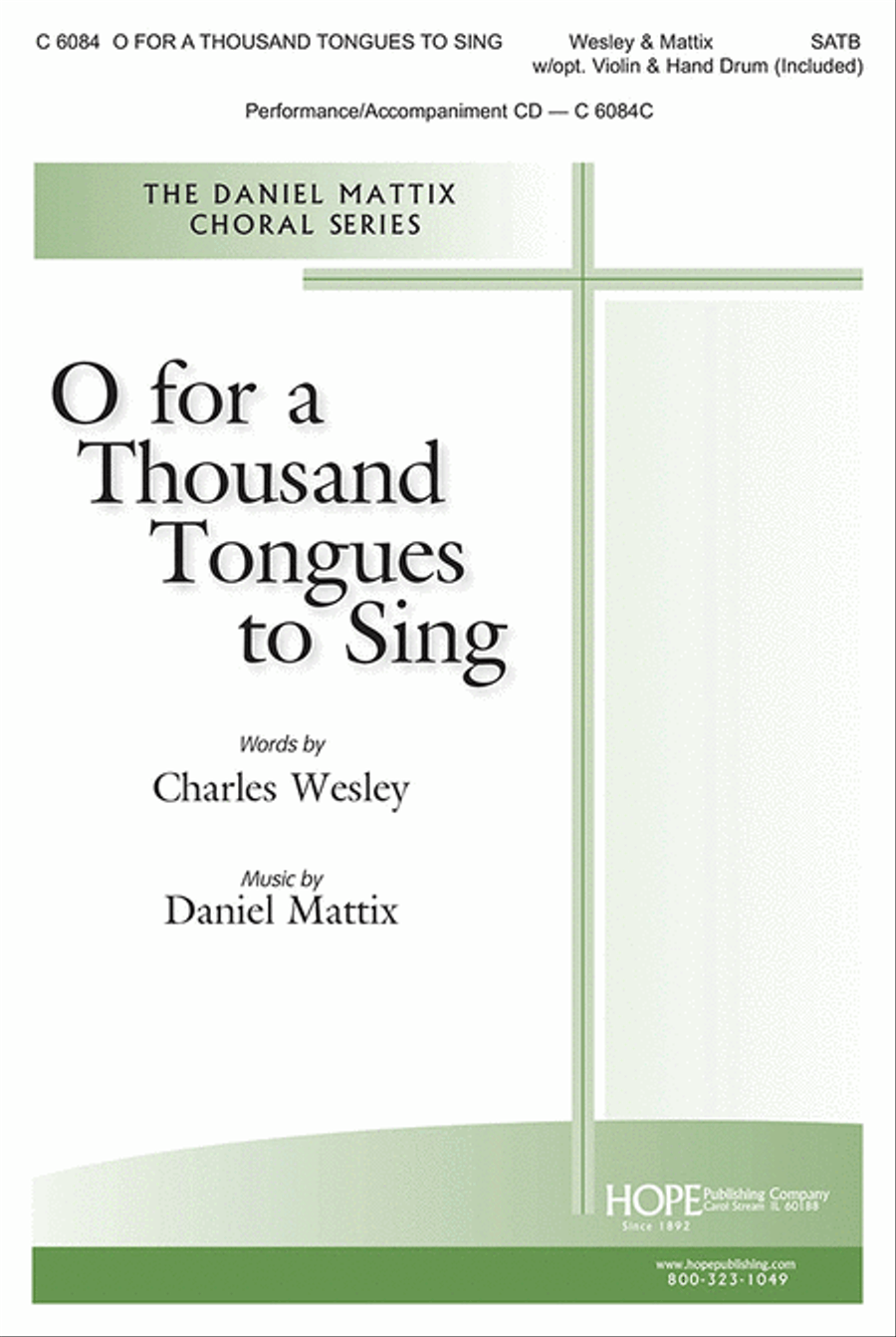 O For a Thousand Tongues to Sing 4-Part scores gallery preview page 1
