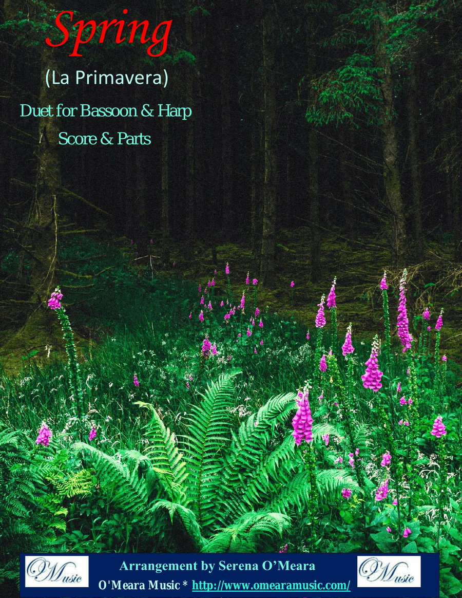 Spring (La Primavera), Duet for Bassoon & Harp by Antonio Vivaldi Bassoon - Digital Sheet Music
