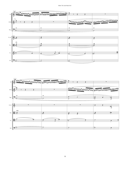 Ballet, “THE LITTLE MATCH GIRL”, Op.24, (1977) - (score) - Score Only