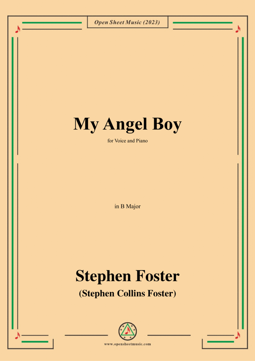 S. Foster-My Angel Boy,in B Major