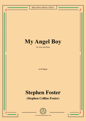 Book cover for S. Foster-My Angel Boy,in B Major
