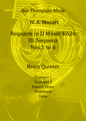 Mozart: Requiem in D minor K626 III.Sequenz (Complete) Nos.1 - 6 - brass quintet