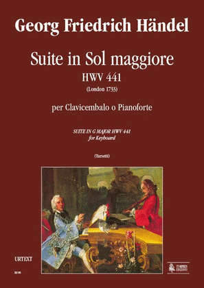 Book cover for Suite in G Major HWV 441 (London 1733) for Keyboard