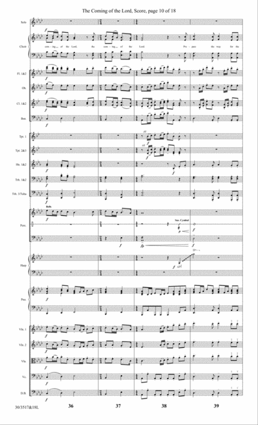 The Coming of the Lord - Orchestral Score and CD with Printable Parts Choir scores gallery preview page 12