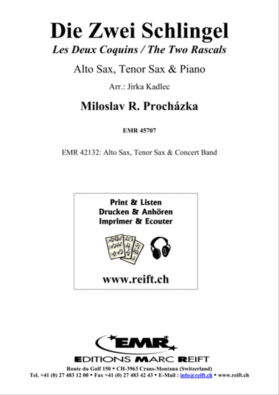 Die Zwei Schlingel Tenor Saxophone scores gallery preview page 2