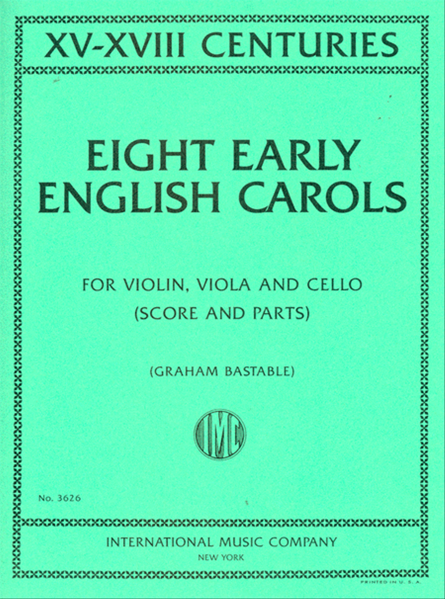 Eight Early English Carols (Xv-Xviii Centuries) String Trio scores gallery preview page 1