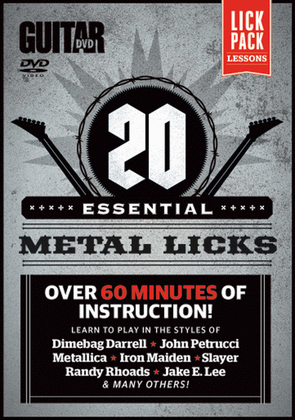 Book cover for Guitar World -- 20 Essential Metal Licks