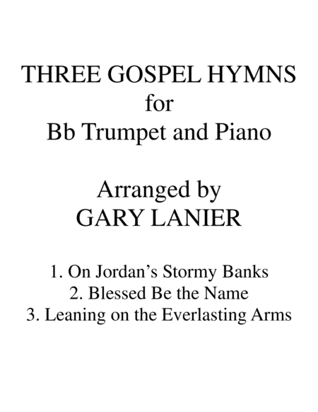 GOSPEL HYMNS Set 1 & 2 (Duets - Bb Trumpet and Piano with Parts) image number null