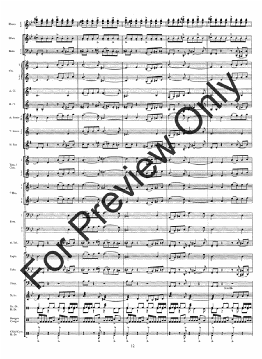 From The Summit (Score) Concert Band scores gallery preview page 15
