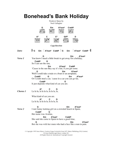 Bonehead's Bank Holiday