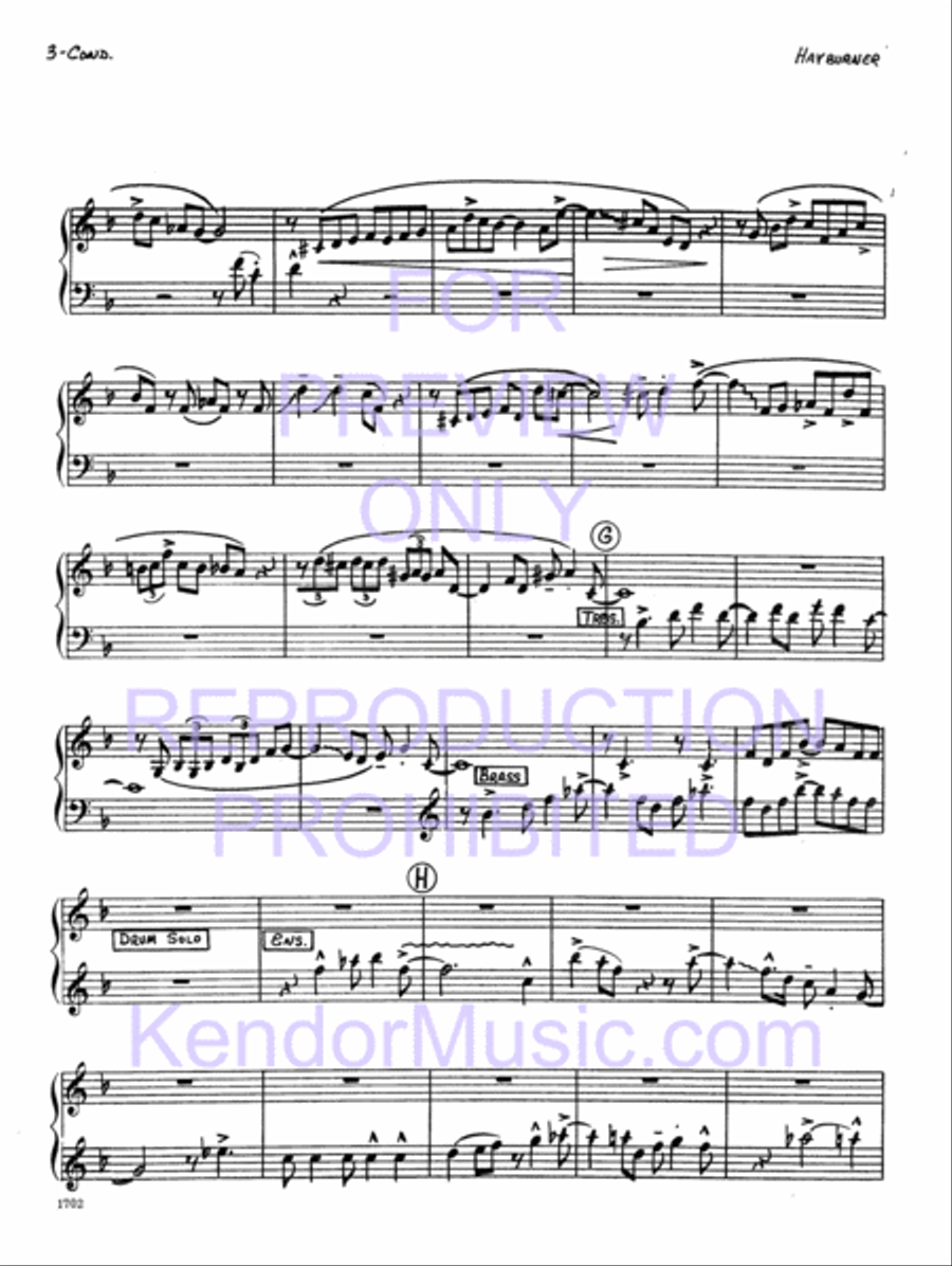 Hay Burner Jazz Ensemble scores gallery preview page 4