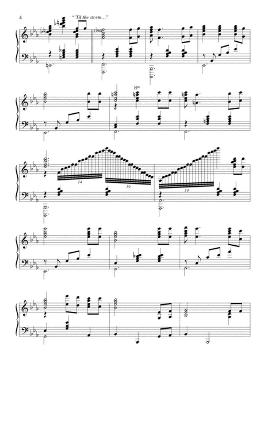 'Til the Storm Passes By Piano Solo scores gallery preview page 3